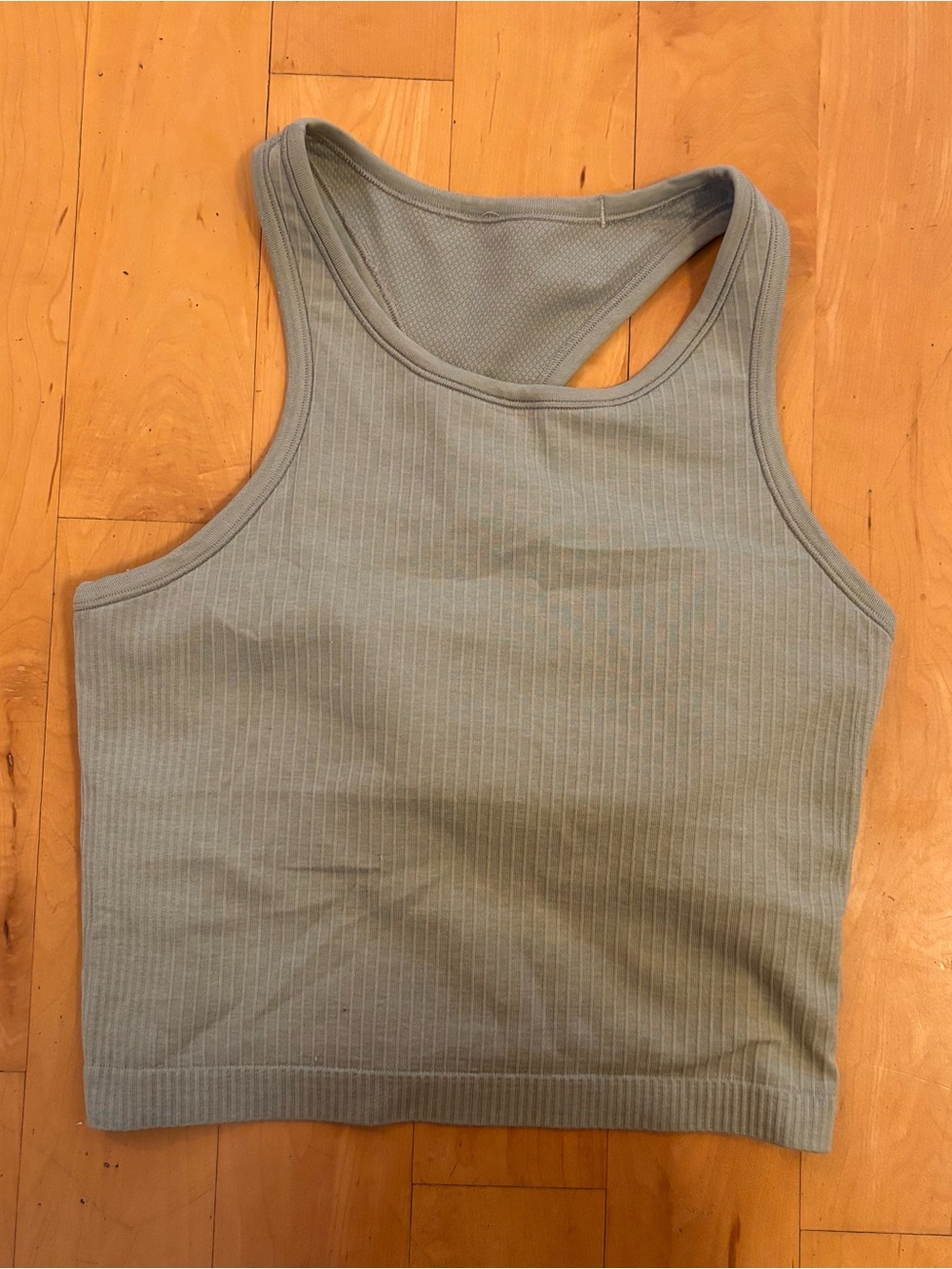 Lululemon sz 8 Ebb to street cropped racerback tank top